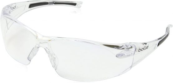 Bolle RUSHDPI Rush Glasses Frame Temples with Tipgrip Hydrophobic Lens, Black