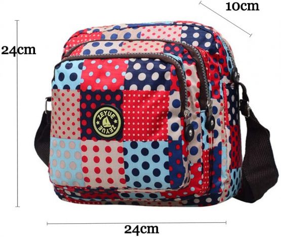 Mommy Shoulder Bag, Lightweight Cross Body Bag Nylon Waterproof Messenger Bags for Women, Multi Pocket Handbag for Ladies and Girls - Image 2