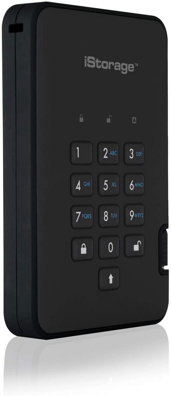 iStorage diskAshur2 SSD 4 TB -Secure Portable Solid State Drive - Password Protected, Dust/Water-Resistant, Hardware Encryption IS-DA2-256-SSD-4000-B - Image 2