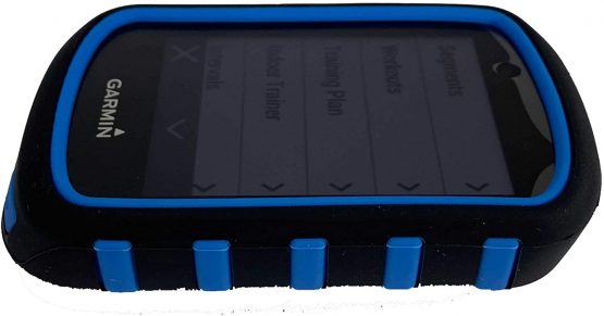 TUFF LUV Silicone Twin Dual layer Double Protective Skin Case for Garmin Edge 530 - Black/Blue - Image 4