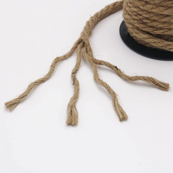 Tenn Well 10mm Jute Rope, 50 Feet Thick and Strong Natural Jute Twine for Gardening, Bundling, Camping, Decorating (Brown) - Image 3