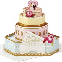 Paper Wonder Pop Up Wedding Card by Hallmark 'Cake' - Medium