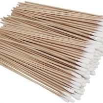 Shintop 200pcs Cotton Swab, Long Wood Handle Cotton Tip Swab for Makeup, Cleaning, Polishing Jewelry, Arts and Crafts