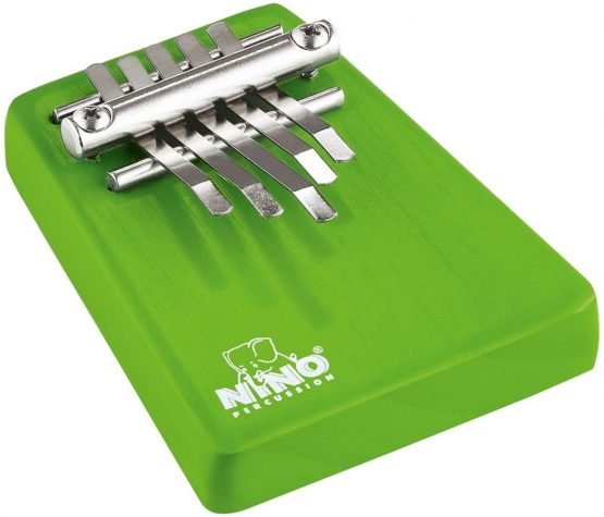 Nino Percussion Wood Kalimba Green, Small - g#'''/f'/ f''/c''' (NINO963GR)
