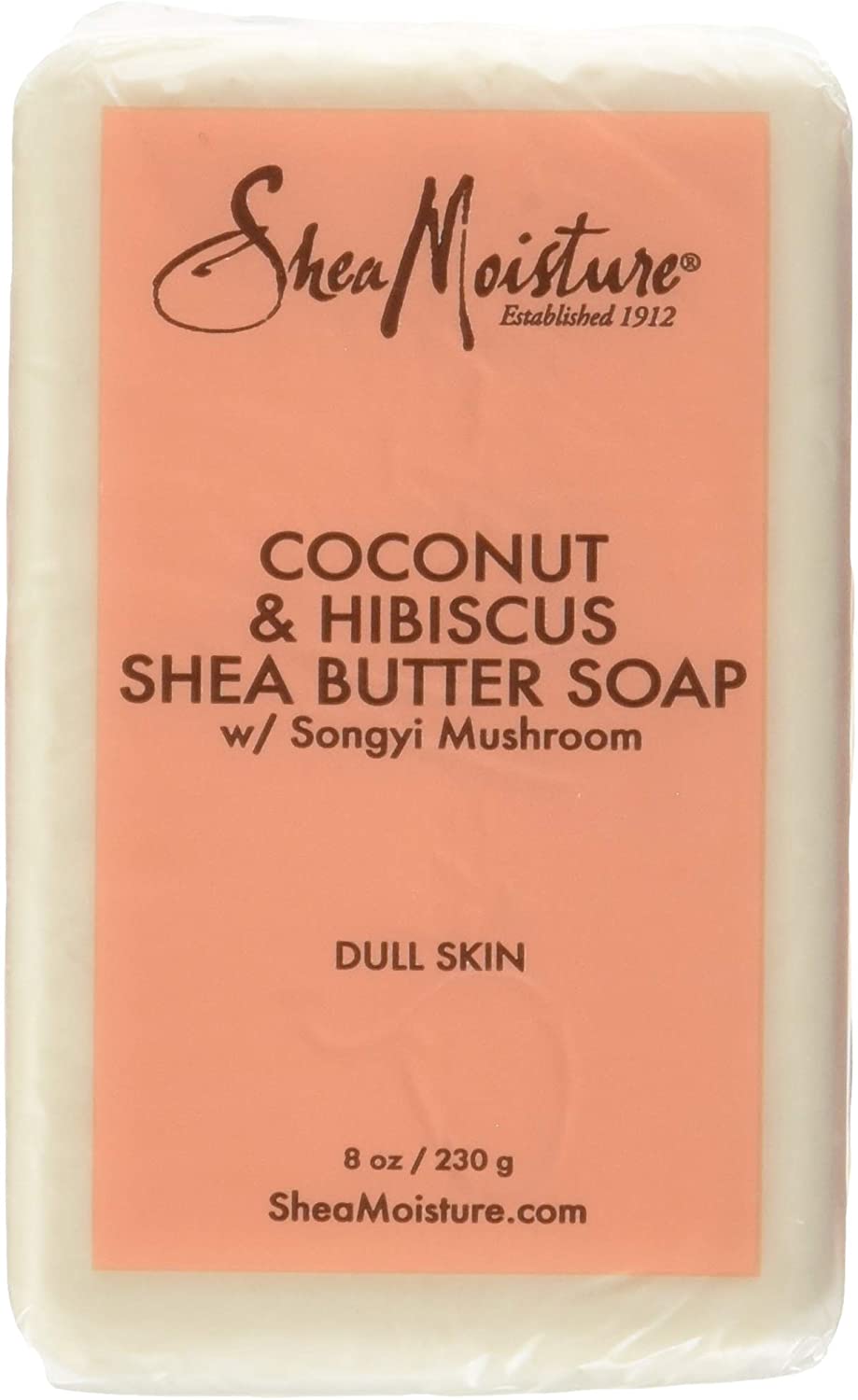 SHEA MOISTURE Hibiscus Bar Soap, Coconut, 226.8 gram, White, 226.8 g (Pack of 1) - Image 2