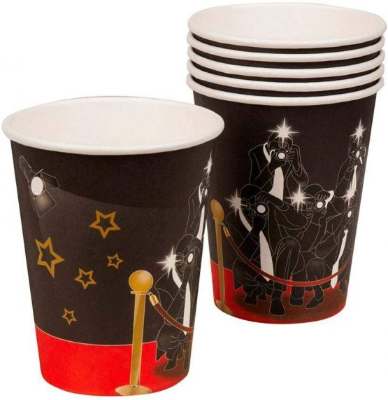 Boland 44161 VIP Glasses Set Black/Gold