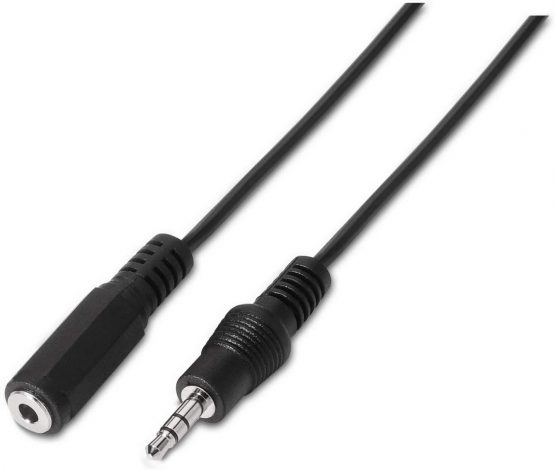 AISENS A128 – 0145 – Stereo Audio Cable with Jack 3.5 1.5 m, Black