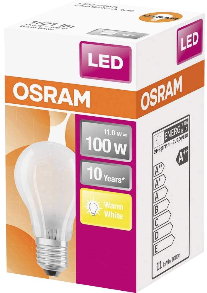 Osram 4058075124660 LED EEK D (A - G) E27 Glühlampenform 11W = 100W Warm white (diameter x L) 60mm x 105mm - Image 3