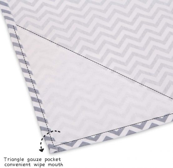 Boerni Large Nursing Cover, Breathable Breastfeeding Cover, Soft Breastfeeding Cover up for Full Privacy Breastfeeding Protection … (Grey) - Image 3