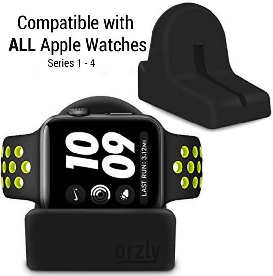 Orzly Charging & Display Stand Designed for ALL series of Apple Watch SE, 6, 5, 4, 3, 2, 1 & ALL screen sizes 44mm, 42mm, 40mm, 38mm - Image 2