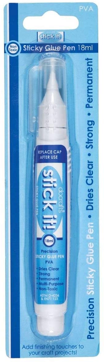 Stick It! PVA Sticky Glue Pen,White, 18ml - Pack of 1 - Image 3
