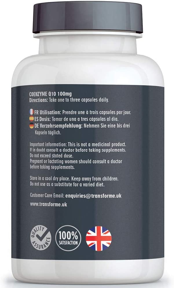 Transforme CoQ10 100mg 180 Capsules, High Absorption High Strength Coenzyme Q10 Liquid Softgels, 6 Months Supply - Image 2