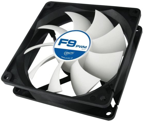 ARCTIC F9 PWM - 92 mm PWM Case Fan, PWM-Signal regulates Fan Speed, quiet motor, Computer, Fan Speed: 150-1800 RPM - Black, White - Image 4