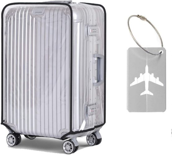 28 Inch Luggage Cover Protector Bag PVC Clear Plastic Suitcase Cover Travel Luggage Sleeve Protectors