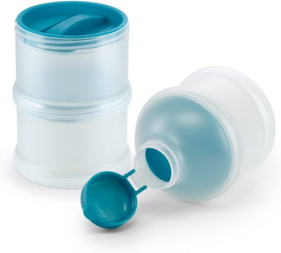 NUK 10256342 milk powder scoop, 3-pack, petrol