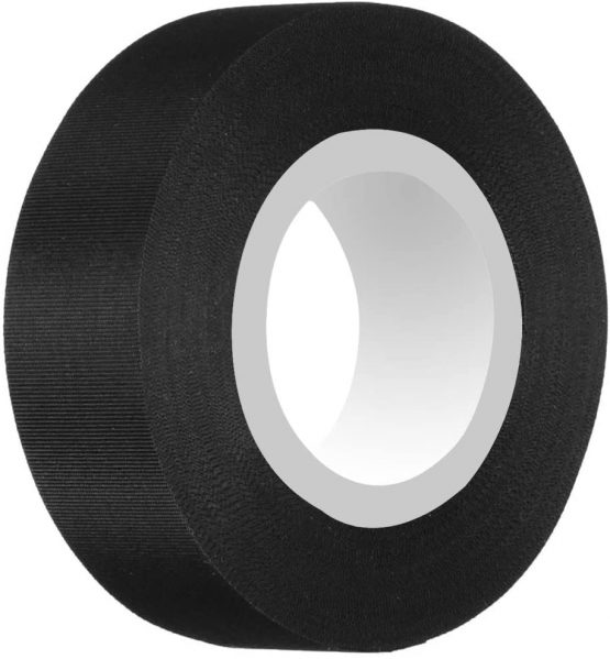 Akuoly Acetate Cloth Tape 30M Car Wiring Harness Tape –40°C~240°C Electrical Insulation Tape for Auto Vehicle and Cables, 30m x 20mm, Black