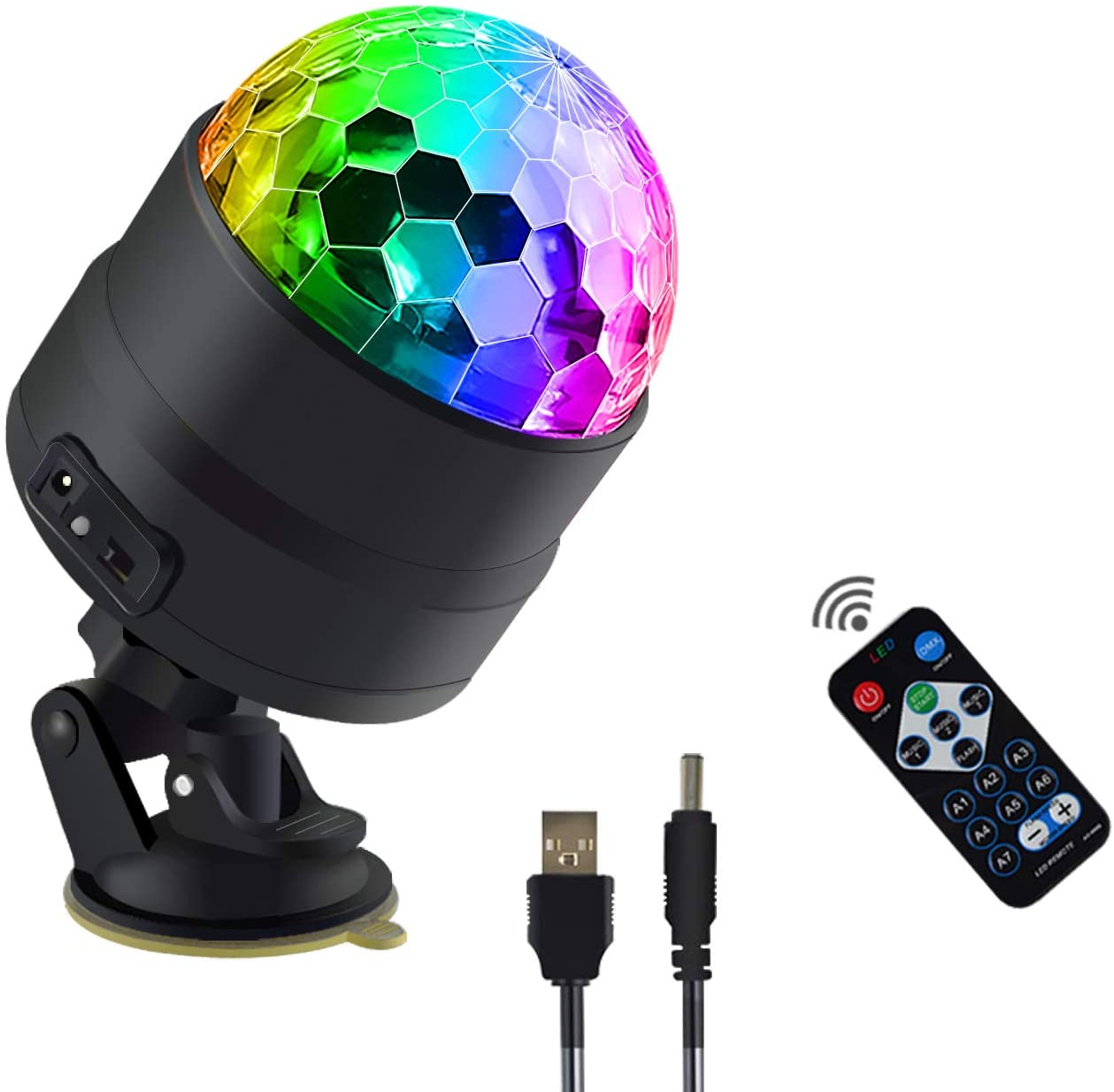 Disco Ball Light, Party Lights Disco Lights, led Mini Colour Stage Light Sound Activated Automatic