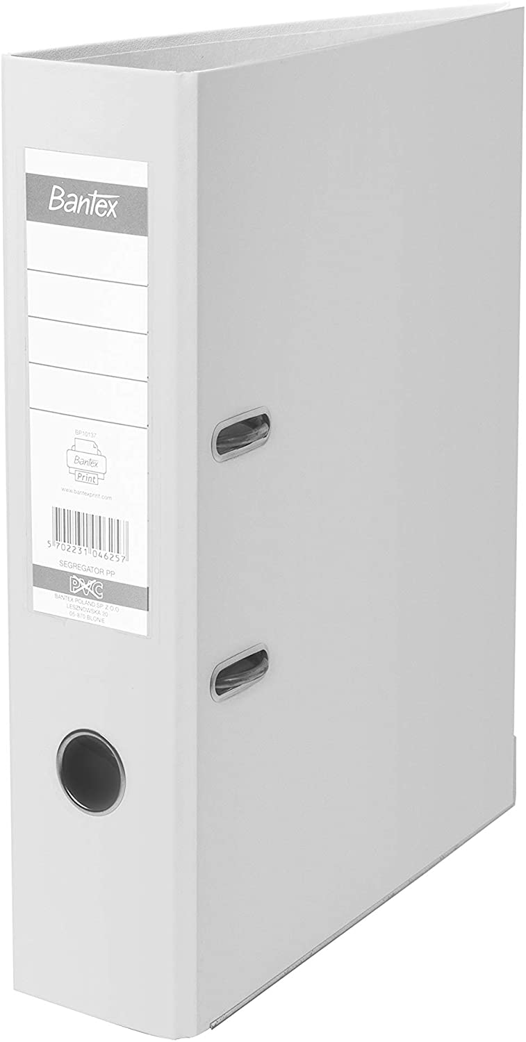 Bantex A4 Folder 8 cm Wide 15% More Capacity than Standard Files Pack of 20 100551785 Grey