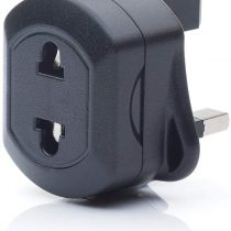 EU 2 Pin To UK 3 Pin Fused Adaptor Plug For Shaver/Toothbrush Q4U 1X Black adapter European to UK Adapter EU/US to UK Plug Adaptor