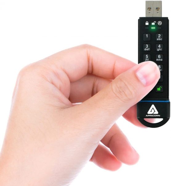Apricorn Aegis Secure Key 480GB FIPS 140-2 Level 3 Validated 256-bit Hardware Encrypted USB 3.0 Flash Drive (ASK3-480GB) - Image 4