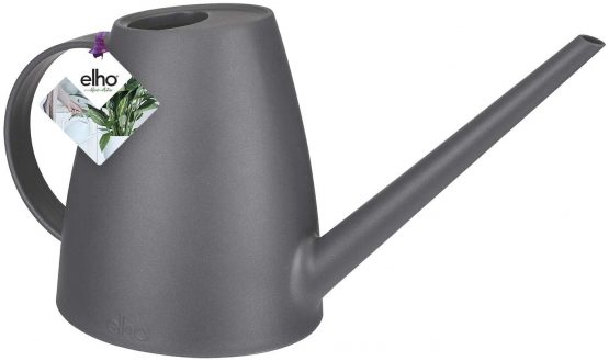 elho Brussels Watering Can - Flower Watering Can in Anthracite - For Indoor Plants and Flowers - W 33 x H 17 x D 13.5 cm