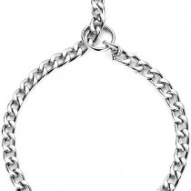 HAPPY HACHI Strong Chain Snake Metal Collar Dog Training Collars Necklace Pet Neck Rope (M-3.5mm*55cm)
