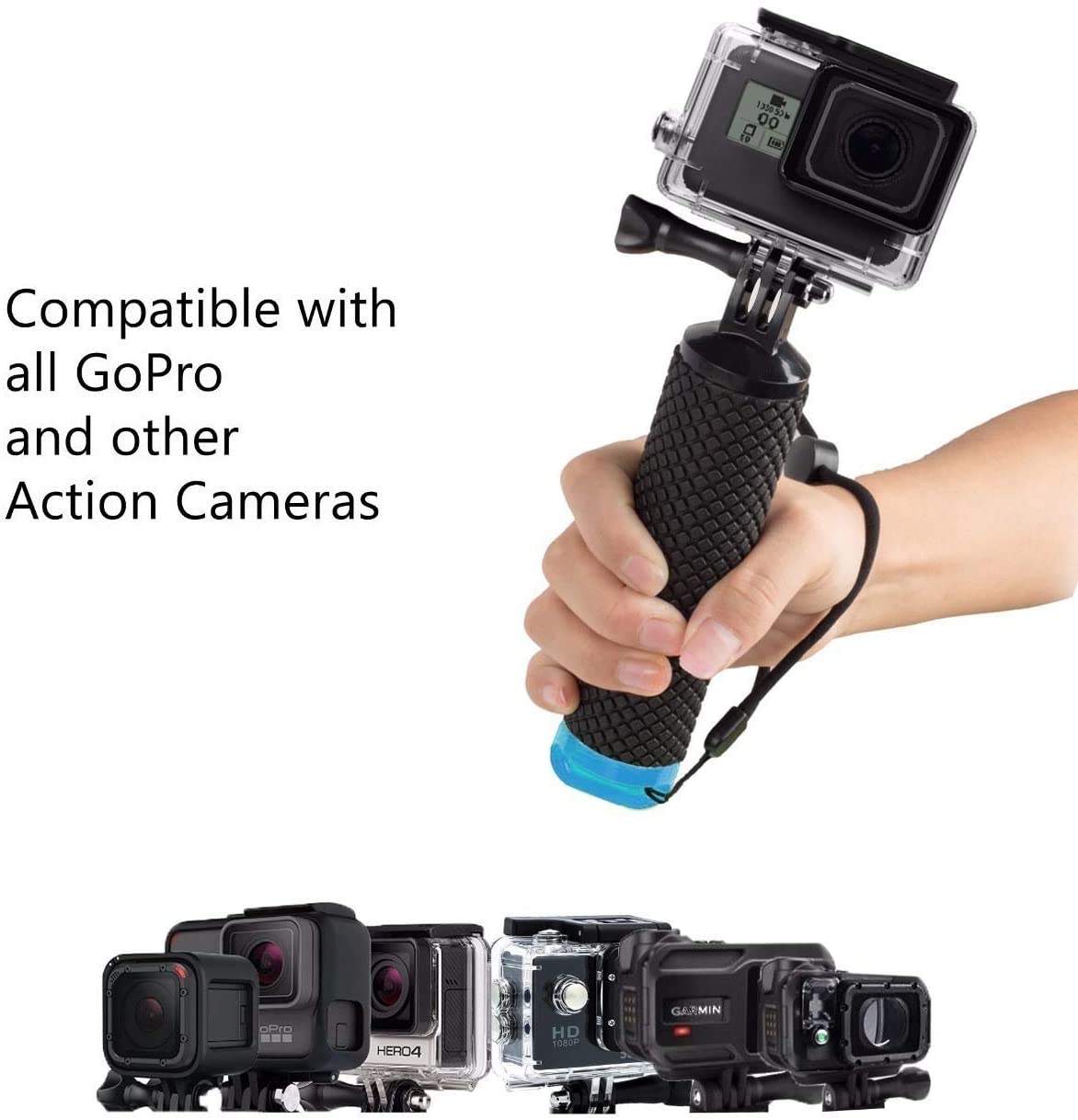 Floating Hand Grip Buoy Flotation Device Bundle for All GoPro Hero