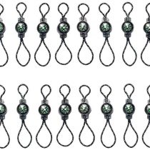 Qpower 20PCS Compass Zipper Pull Fits for Sport Outdoor Travel Backpack Shoulder Bag Key Holder zipper Fixer (20PC-big)