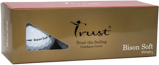 Trust Bison Soft, Urethane Covered For Swing Speed 95 mph or Slower, 3 Piece Golf Ball, Super Soft Feel, Green Side Control with Distance, For Every Golfers Who Love Softer Feeling - Image 3
