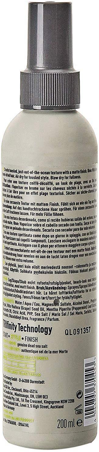 KMS HairPlay Sea Salt Spray, for All Hair Types Beachy Texture & Volume, Vegan & PETA Approved, 200ml, Mehrfarbig, 200 ml (Pack of 1) - Image 2