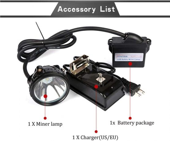 Hunting Friends LED Mining Headlamp KL6M Rechargeable Mining Light Safety Mining Cap Lamp Explosion Rroof Flashlight Headlamp - Image 4