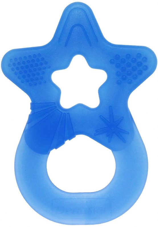 DENTISTAR® Baby Bite Star - Set of 2 Teether Rings - Soft & Flexible Teething Aid Toy - for Babies from 3 Months Onwards - BPA Free - Made in Germany - Royal Blue - Image 3