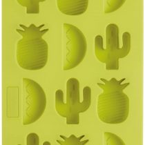 BarCraft Tropical Chic Novelty Silicone Ice Cube Tray, 22 x 13 cm (8.5" x 5") - Green