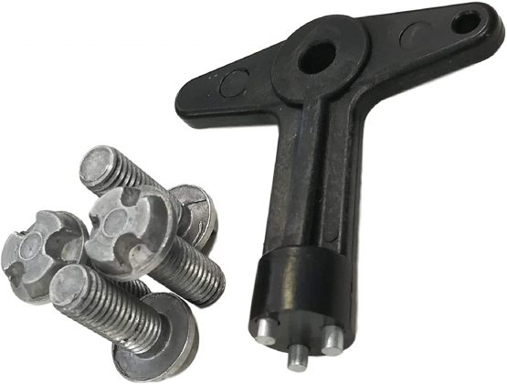 Twowinds - 7700422600 Alloy wheel centre cap screws bolts + key Megane Kangoo Clio Astra Corsa Meriva Vectra - Image 2