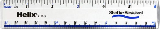 Helix 6 inch 15cm Clear Ruler - Image 2