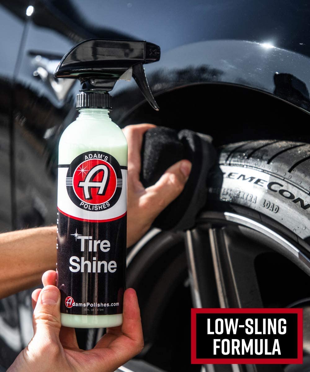 Adam's Tire Shine Combo - Spray Tire Dressing W/ SiO2 For Non Greasy Car Detailing - Image 3