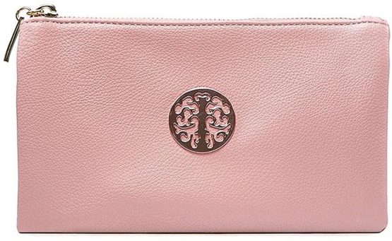 Long & Son Women's Small Clutch, Wristlet, Shoulder,Cross-Body Bags 3141 (Pastel Pink)