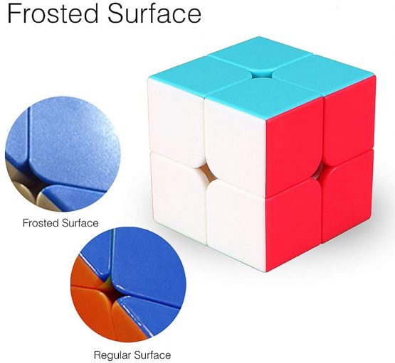 TOYESS Speed Cube 2x2 Stickerless, Smooth Magic Cube 2x2x2, Professional Puzzle Cube, Brain Teasers Toys for Kids & Adults - Image 2