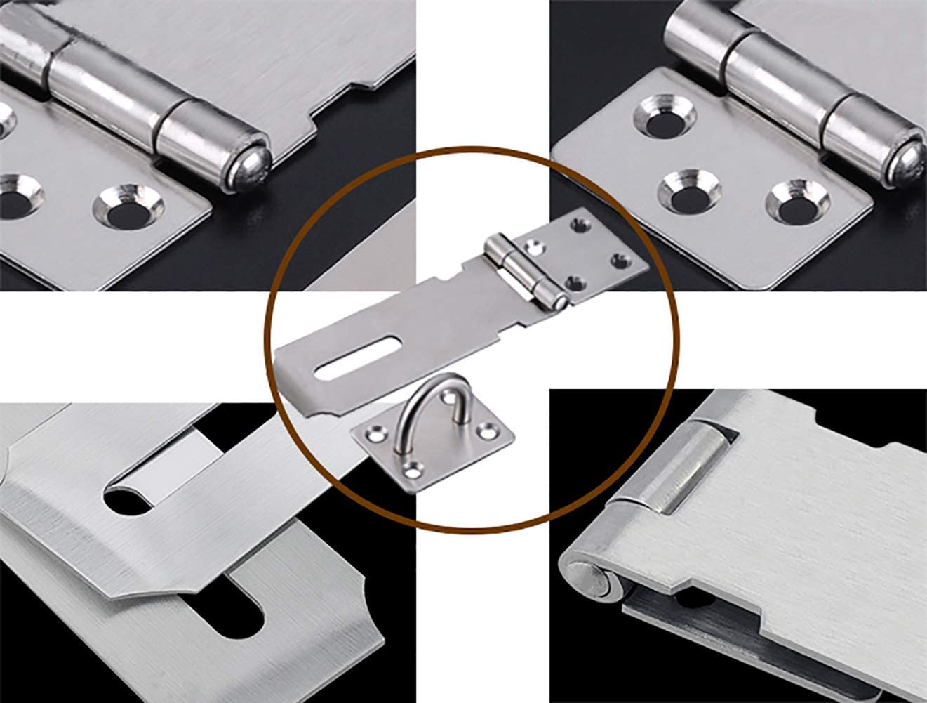 Stainless Steel Padlock Hasp, Tiberham Heavy Duty Hasp and Staple with Screws - Image 4