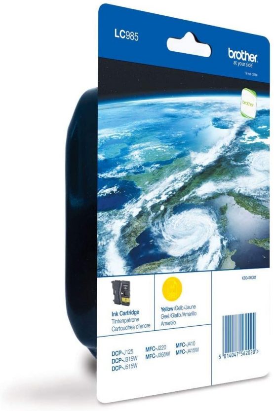 Brother LC-985Y Inkjet Cartridge, Yellow, Single Pack, Standard Yield, Includes 1 x Inkjet Cartridge, Brother Genuine Supplies - Image 2