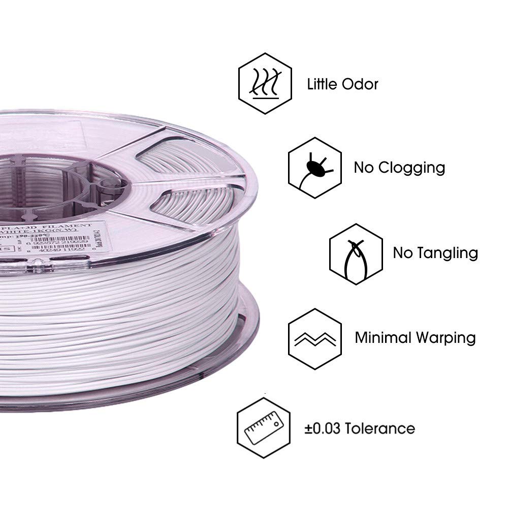 eSUN PLA+ Filament 1.75mm, Enhanced Toughness 3D Printer Filament PLA Plus, Dimensional Accuracy +/- 0.03mm - Image 4