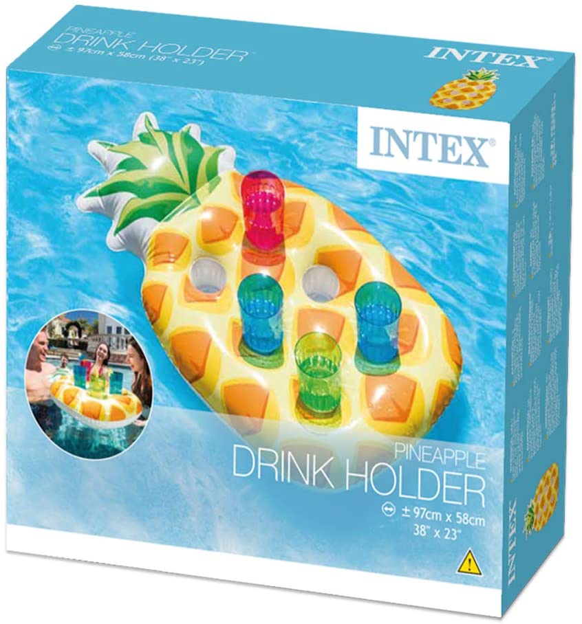 Intex 57505NP - Inflatable Pineapple Coaster Mat, Multicolor, Multi-coloured, 97x58 cm - Image 4