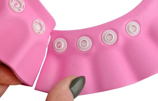 ISO TRADE Shower Cap for Toddler -Shower Hat pink/ blue Safe Shampoo Shower Protection Bath 1835, Color:pink - Image 3