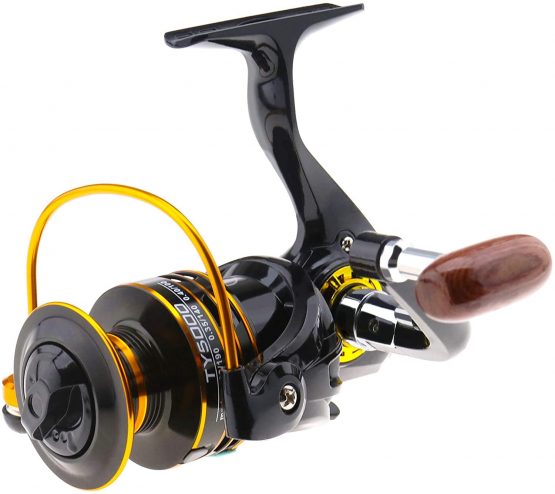 Fishing Spinning Saltwater Reel Left or Right Interchangeable Folding Handle 5.2:1 Gear Ratio 13BB for Inshore Boat Rock Freshwater Saltwater Fishing