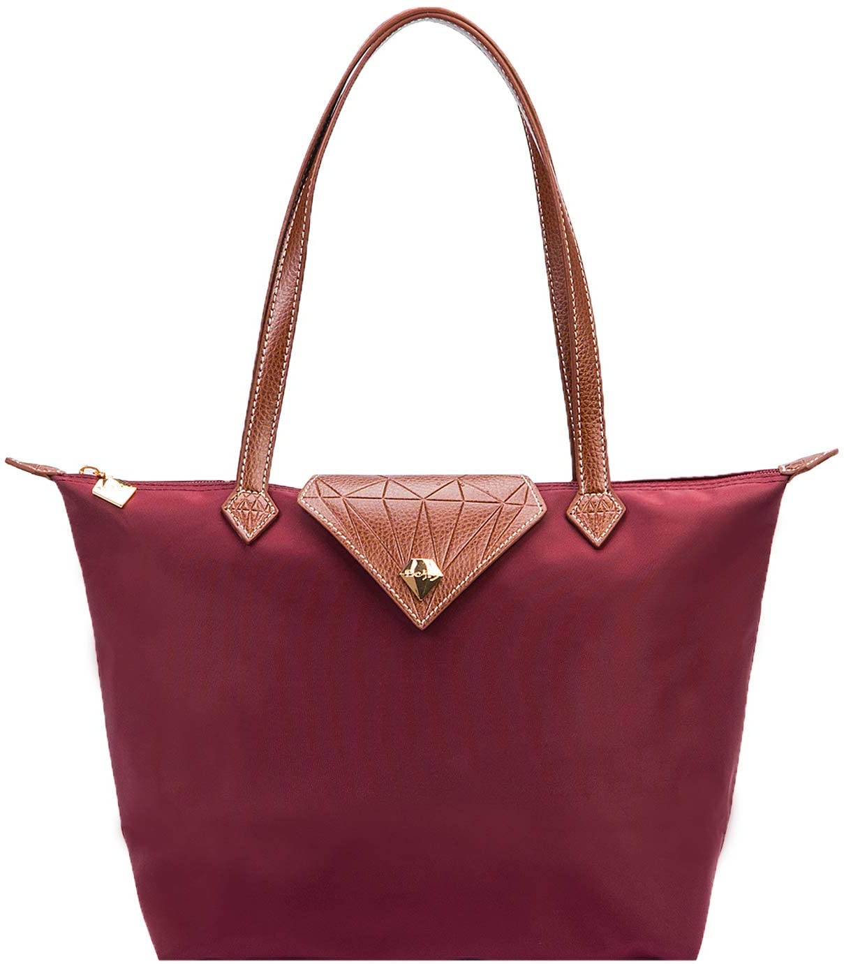 BOJLY Tote Bags for Women Stylish Waterproof Nylon Ladies Shoulder Bag Top Handle Handbag Folding Beach Travel Bag for Work,Shopping
