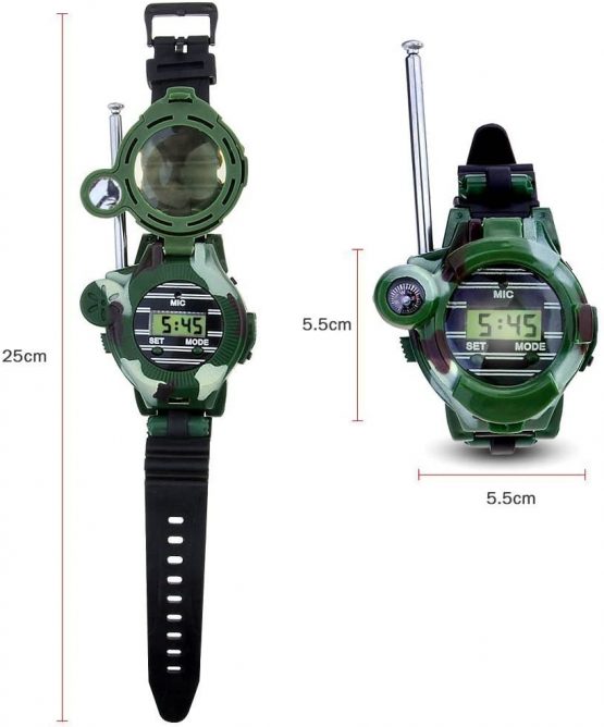 YDI Walkie Talkies for Kids, Two-Way Long Range Watch Radio Transceiver with Flashlight for Children, Outdoor Toys Gifts For Girls & Boys, 2 Pack - Image 4
