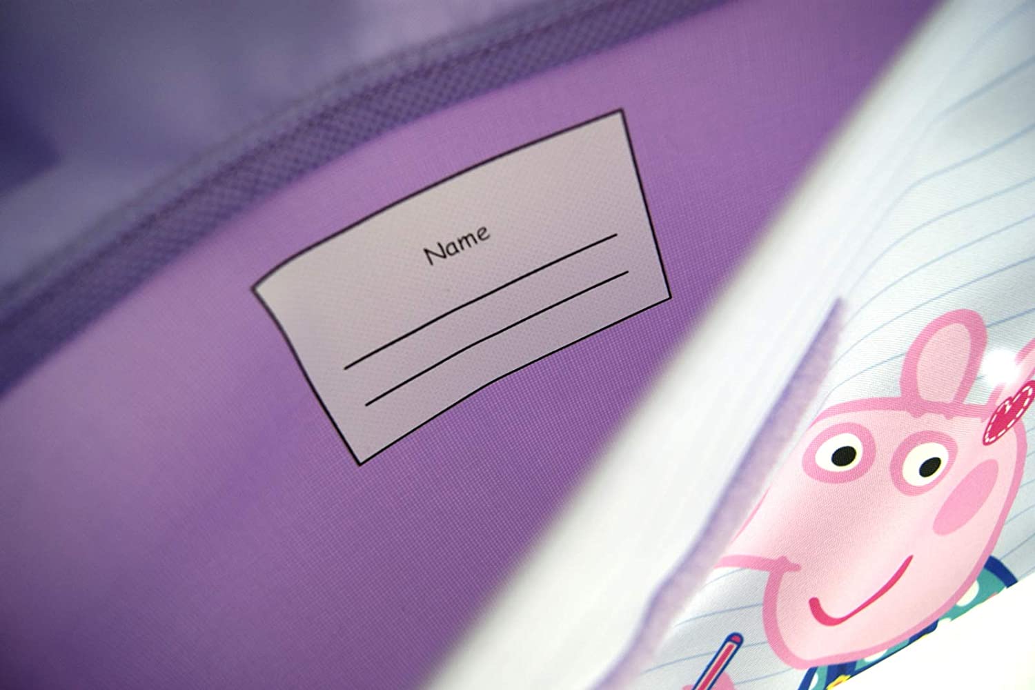 Girls Peppa Pig Primary School Reading Book Bag, Lilac - Image 4