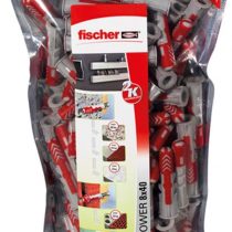 fischer 535980 Big Pack Dowels DUOPOWER 8 (120), Grey/Red, 8x40 mm pz