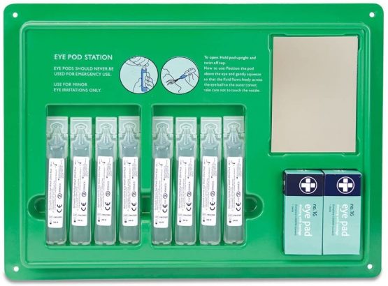 Reliance REL908 Complete Eyecare Pod Station, 20ml, 24.5 cm H x 33 cm W x 2.5 cm D, Green