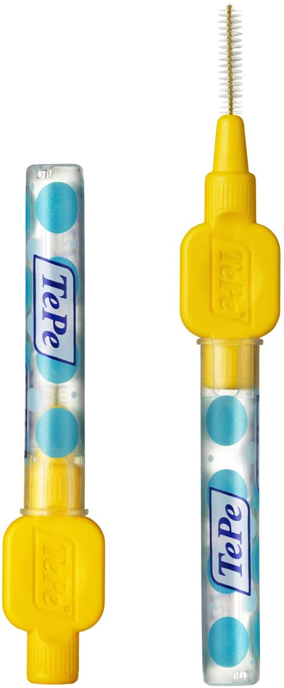 TePe Interdental Brush, Original, Yellow, 0.7mm/ISO 4, 8pcs, efficient Cleaning Between Teeth - Image 4